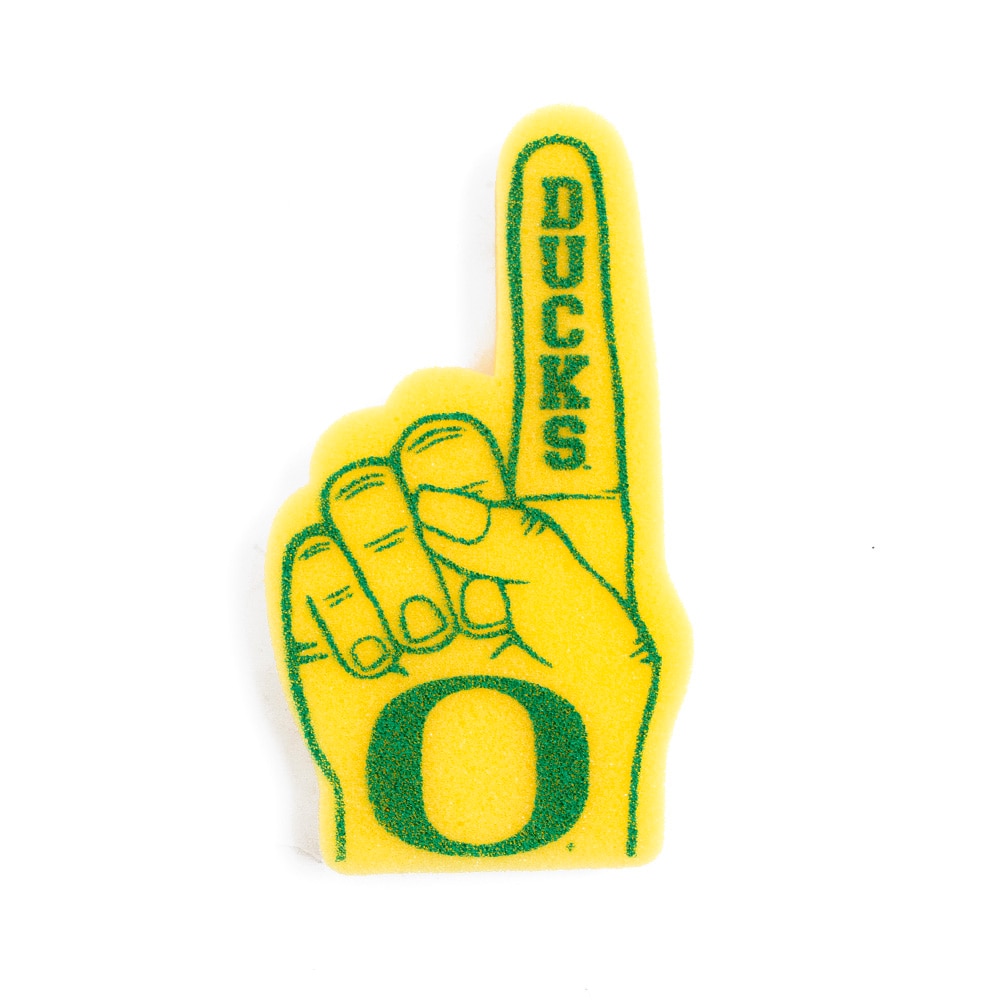 Classic Oregon O, Mini, 6.5", Foam Finger, Yellow